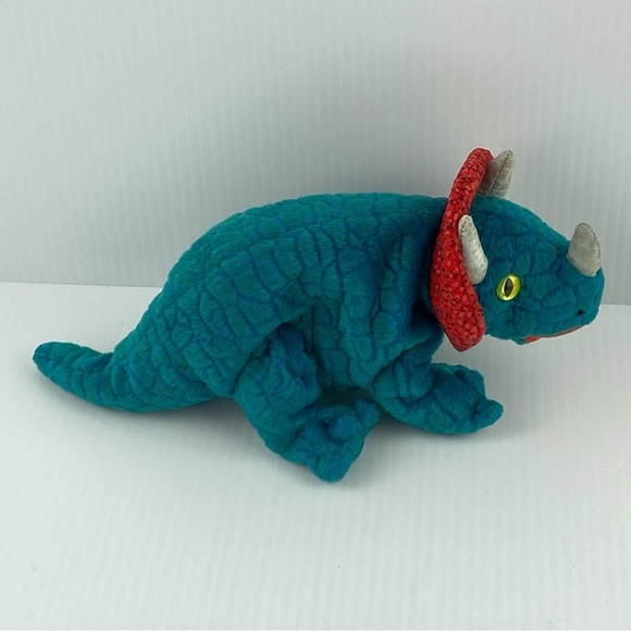 Ty Beanie Baby Hornsley the Triceratops Dinosaur Bean Bag Plush 2000 - Picture 4 of 11